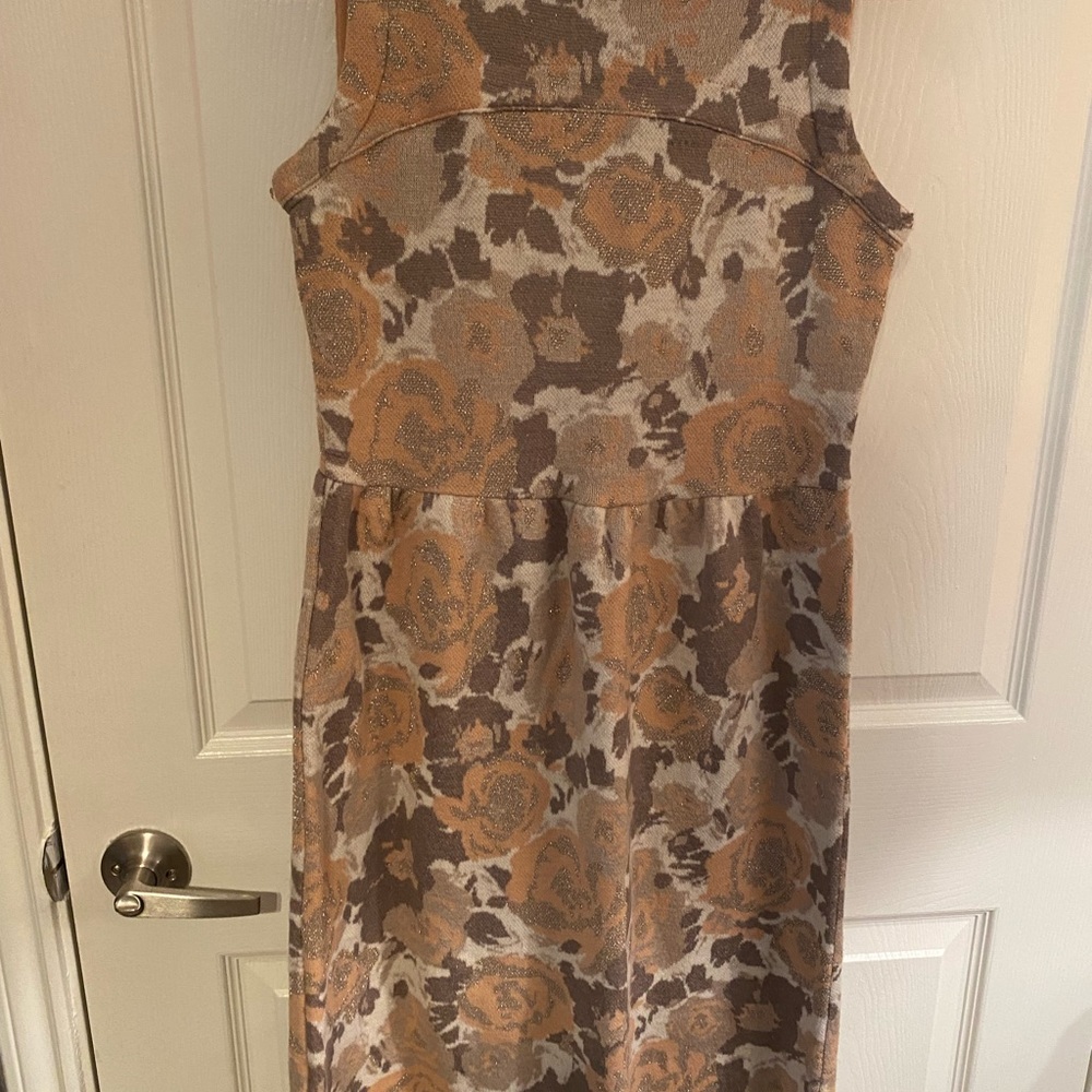 Anthro knit dress with shimmer threads by Knitted & Knotted. Size medium